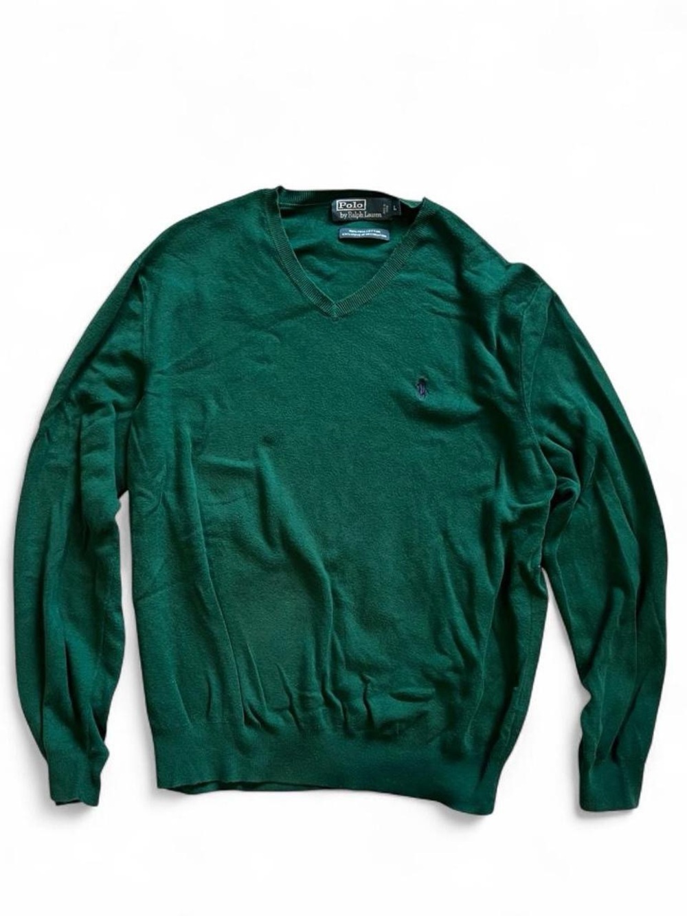 Ralph Lauren Green V-Neck Sweater